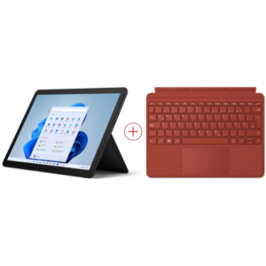 Surface Go 3 Schwarz 10" FHD 6500Y 8GB/128GB SSD Win11 S 8VA-00018 + TC Rot