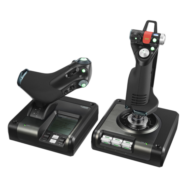 Logitech G X52 Pro Flight Control System Schubregler und Stick