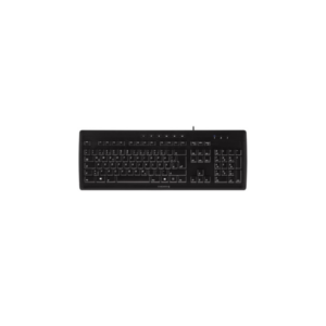 Cherry Stream Tastatur USB schwarz UK/US Layout mit Euro Symbol