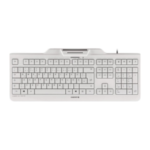 Cherry KC 1000 SC Keyboard mit Smart Card Reader USB weiß-grau