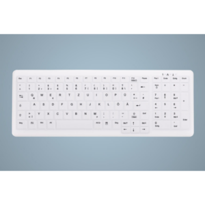 Cherry AK-C7000F-FU1-W/GE Kabellose Tastatur Weiß (Wischdesinfektion)