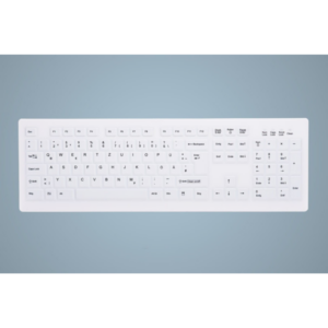 Cherry AK-C8100F-FUS-W/GE Kabellose Tastatur Weiß (Versiegelt IP68)