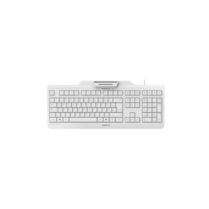 Cherry Secure Board 1.0 Tastatur mit Smart Card Reader USB weiß-grau