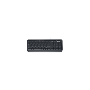 Microsoft Wired Keyboard 600 Englisches Tastaturlayout Schwarz
