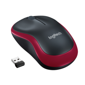 Logitech M185 Kabellose Maus Rot