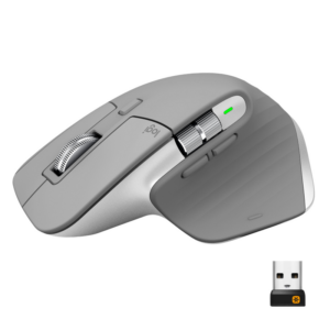 Logitech MX Master 3 Kabellose Maus Mittelgrau