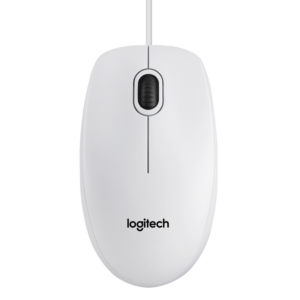 Logitech B100 Kabelgebundene Maus Weiß Bulk