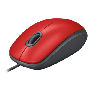 Logitech M110 Silent Kabelgebundene Maus Rot