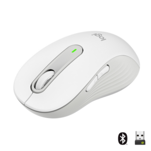 Logitech Signature M650 Gr.L Linkshänder Kabellose Maus Weiß