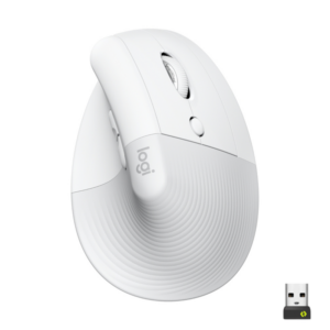 Logitech Lift Vertical Ergonomische Kabellose Maus Weiß