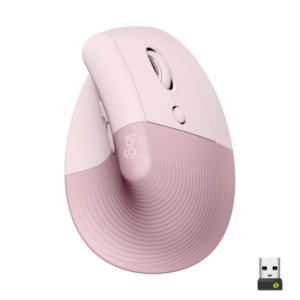 Logitech Lift Vertical Ergonomische Kabellose Maus Rosa