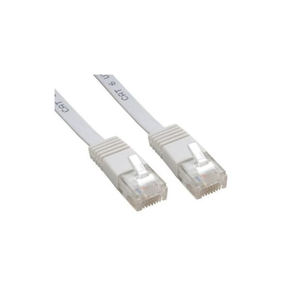 Good Connections Patch Flachband Netzwerkkabel RJ45 CAT6 7m Weiss