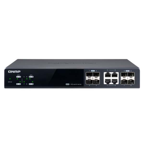 QNAP QSW-M804-4C 8-Port Desktop Switch Web Managed 4xCombo 4x10G SFP+