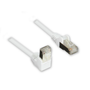 Good Connections Patchkabel Cat. 5e RJ45 Winkelstecker & 1x gerade weiß 1m