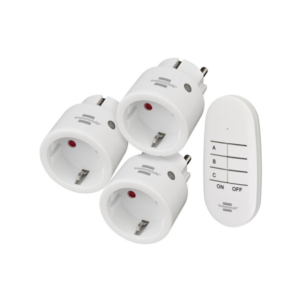 Brennenstuhl Comfort-Line Funkschalt-Set 3x IP20 Indoor Steckdosen weiß