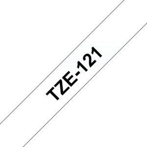 Brother TZe-121 Schriftband schwarz auf farblos 9mm x 8m P-touch selbstklebend