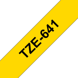Brother TZe-641 Schriftband  schwarz auf gelb