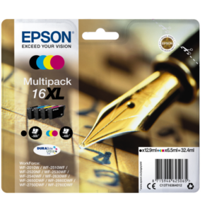 Epson 16XL Original Druckerpatronen Multipack Schwarz Cyan Magenta Gelb T1636