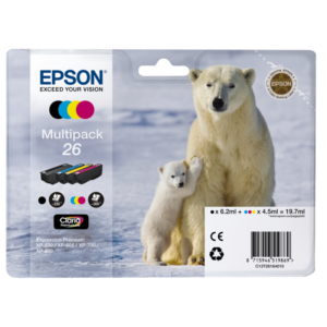 Epson 26 Original Druckerpatronen Multipack Cyan