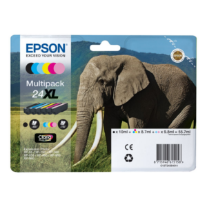 Epson C13T24384011 Druckerpatrone Multipack 24XL (BK