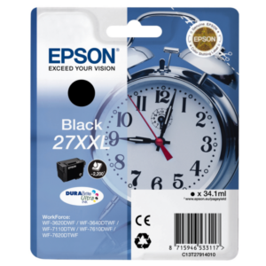 Epson 27XXL Original Druckerpatrone Schwarz mit sehr hoher Kapazität T2791