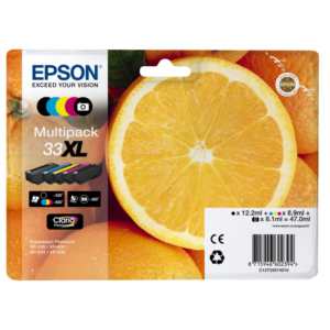 Epson C13T33574010 Tintenmultipack 33XL schwarz cyan gelb magenta photo schwarz
