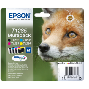 Epson Druckerpatronen Multipack T1285 / C13T12854012 (BK