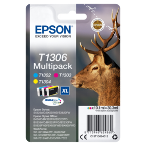 Epson Druckerpatronen Multipack T1306 / C13T13064012 (C