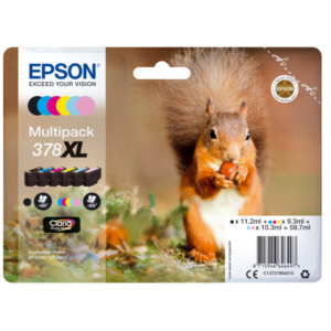 Epson C13T37984010 Druckerpatronen Multipack 378XL BK