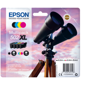 Epson C13T02W64010 Druckerpatronen Multipack 502 XL (BK