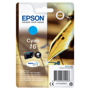 Epson 16 Original Druckerpatrone Cyan T1622
