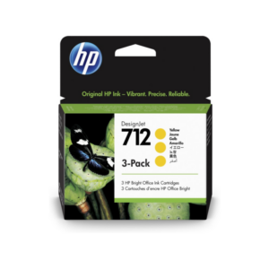 HP 712 3er-Pack gelb DesignJet Druckerpatronen 3ED79A