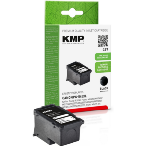 KMP Tintenpatrone Schwarz ersetzt Canon PG-545XL (8286B001)