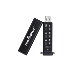 iStorage datAshur USB2.0 Flash Drive 16GB Stick mit PIN-Schutz Aluminium Schwarz