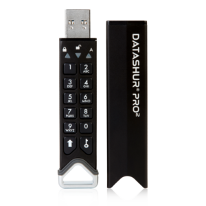 iStorage datAshur PRO2 128 GB USB3.2 Stick mit PIN-Schutz Aluminium