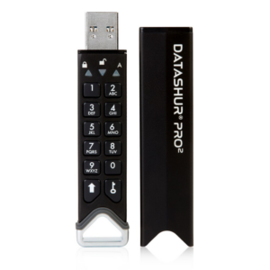 iStorage datAshur PRO2 16 GB USB3.2 Stick mit PIN-Schutz Aluminium