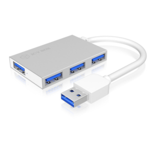 RaidSonic Icy Box IB-HUB1402 4-Port USB 3.0 Hub weiß