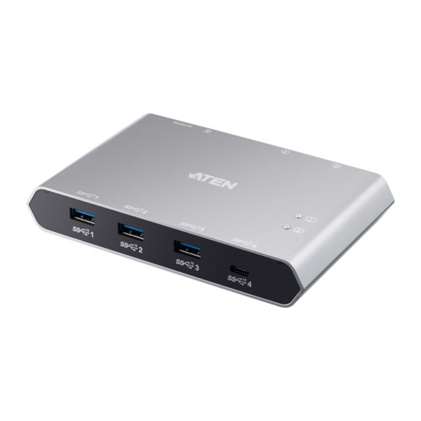 Aten US3342 2 x 4-Port USB 3.0 Sharing Switch Power Pass-Through/ File Sharing