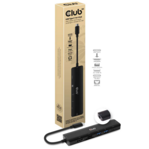 Club 3D USB-C 3.2 7in1 Hub HDMI 4K60HZ mit SD TF Card Slot + RJ45