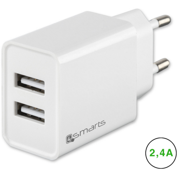 4smarts Netzladegerät VoltPlug Dual 12W