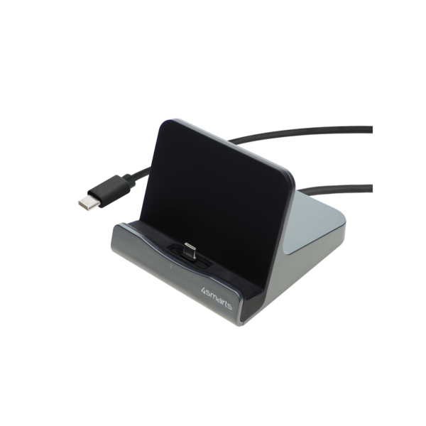 4smarts Tablet Ladestation VoltDock Lightning 20W gunmetal