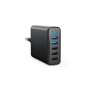Anker PowerPort Speed 63W Quick Charge 3.0 5-Port USB Ladegerät USB schwarz
