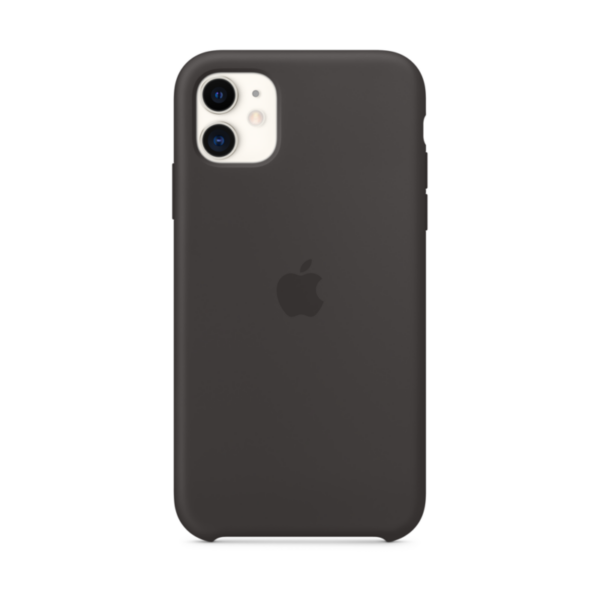 Apple Original iPhone 11 Silikon Case Schwarz
