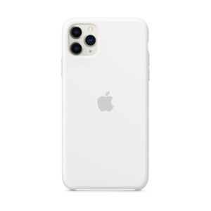 Apple Original iPhone 11 Pro Max Silikon Case Weiß