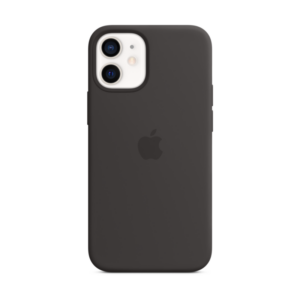 Apple Original iPhone 12 Mini Silikon Case mit MagSafe schwarz