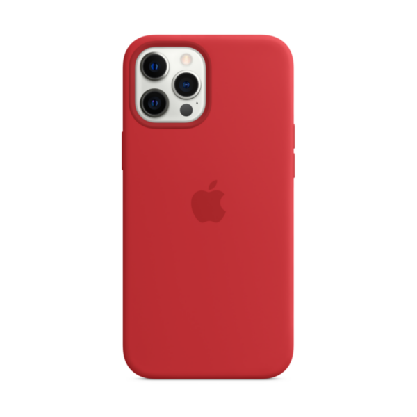 Apple Original iPhone 12 Pro Max Silikon Case mit MagSafe PRODUCT(RED)