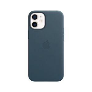 Apple Original iPhone 12 Mini Leder Case mit MagSafe Baltischblau