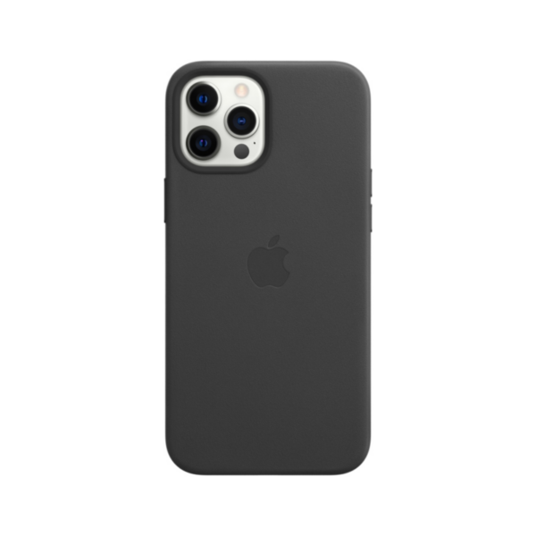Apple Original iPhone 12 Pro Max Leder Case mit MagSafe Schwarz
