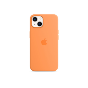 Apple Original iPhone 13 Silikon Case mit MagSafe Gelborange