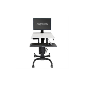 Ergotron WorkFit-C Single LD mobiler Steh-Sitz Arbeitsplatz bis 30" TFT